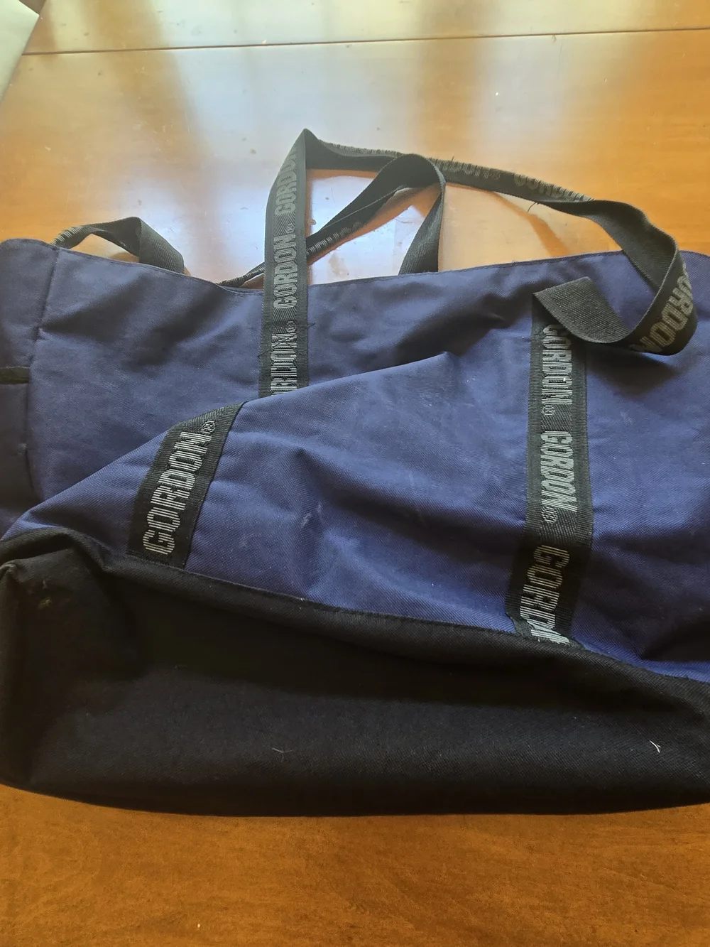 NASCAR Gordon 24 Navy and Black Duffel Bag